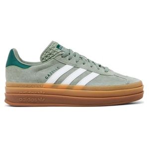 Adidas Gazelle Bold Silver Green Gum